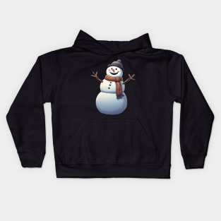 Bonhomme de Neige Noel 01 Kids Hoodie